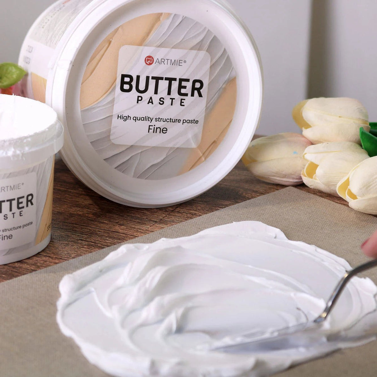 Posude paste ARTMIE Butter Fine, detalj ambalaže i poklopca