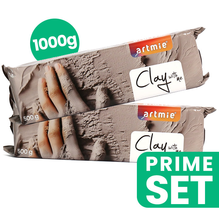 Set masa za modeliranje ARTMIE Clay with me, dvije posude od 500g za kreativno oblikovanje.