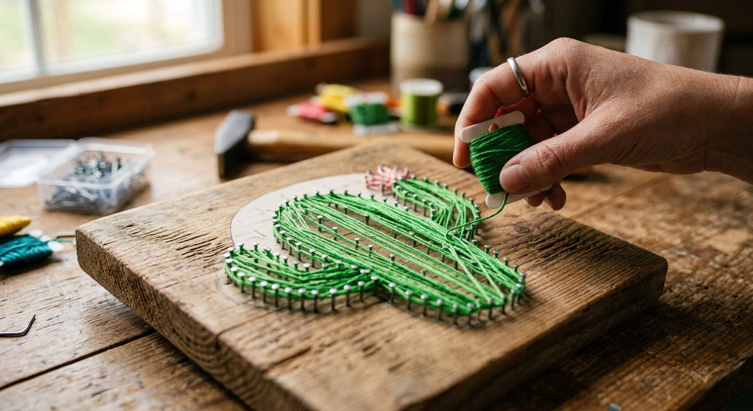 DIY drvena dekoracija: Uputstvo za izradu tehnikom zakucavanja eksera
