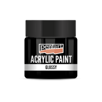 Sjajna akrilna boja Pentart 50 ml – crna