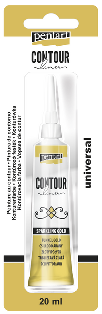 Boja za konture PENTART - 20 ml – sparkling gold