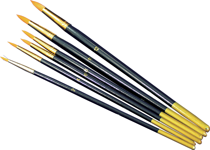 Set kistova za konturu - 6-djelni – pointed, 6 pcs/pack, sizes 2,4,6,8,10,12