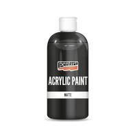 Mat akrilna boja Pentart 500 ml crna