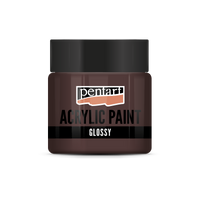 Sjajna akrilna boja Pentart 50 ml – tamnosmeđa