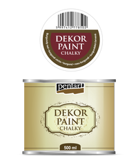 Dekorativna boja kreda Chalki Pentart 500 ml - razne nijanse – Burgundy red