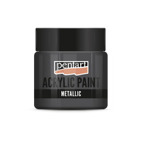 Akrilna boja metalik - 50 ml – graphite