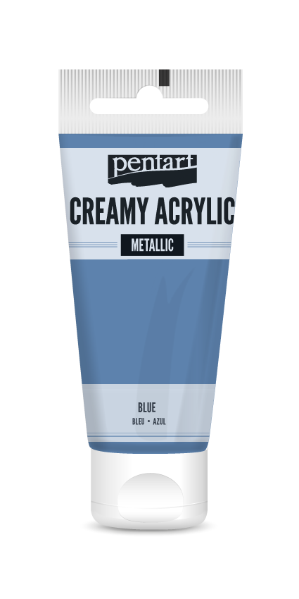 creamy acrylic metallic 60 ml – plava