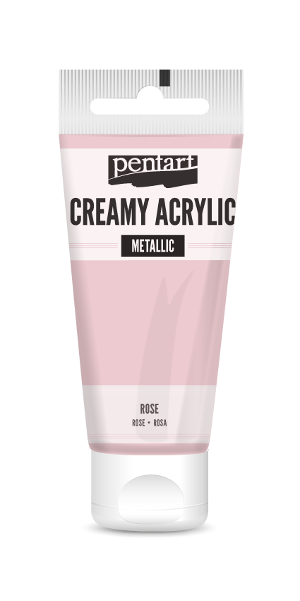 creamy acrylic metallic 60 ml – ružičasta