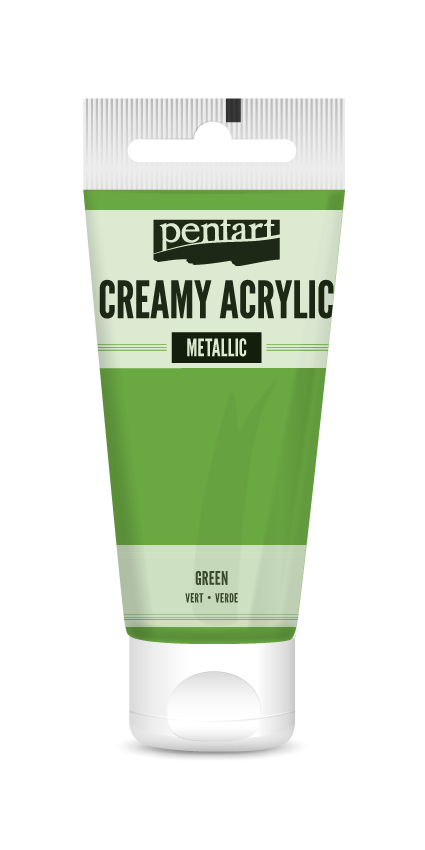 creamy acrylic metallic 60 ml – zelena