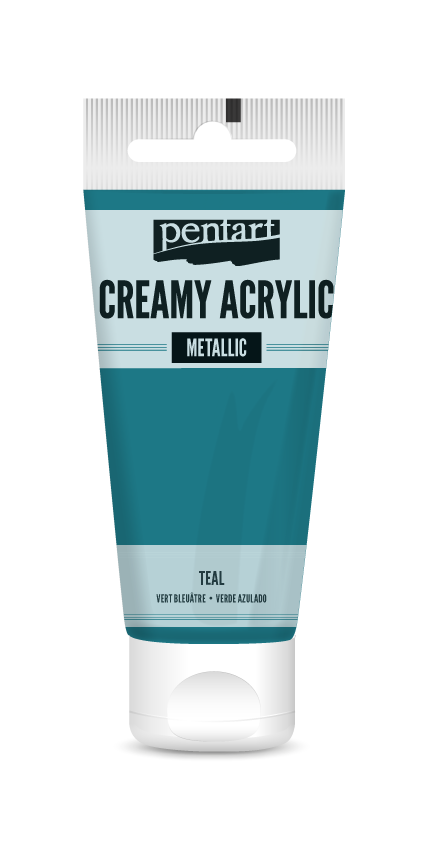 creamy acrylic metallic 60 ml – tamnotirkizna