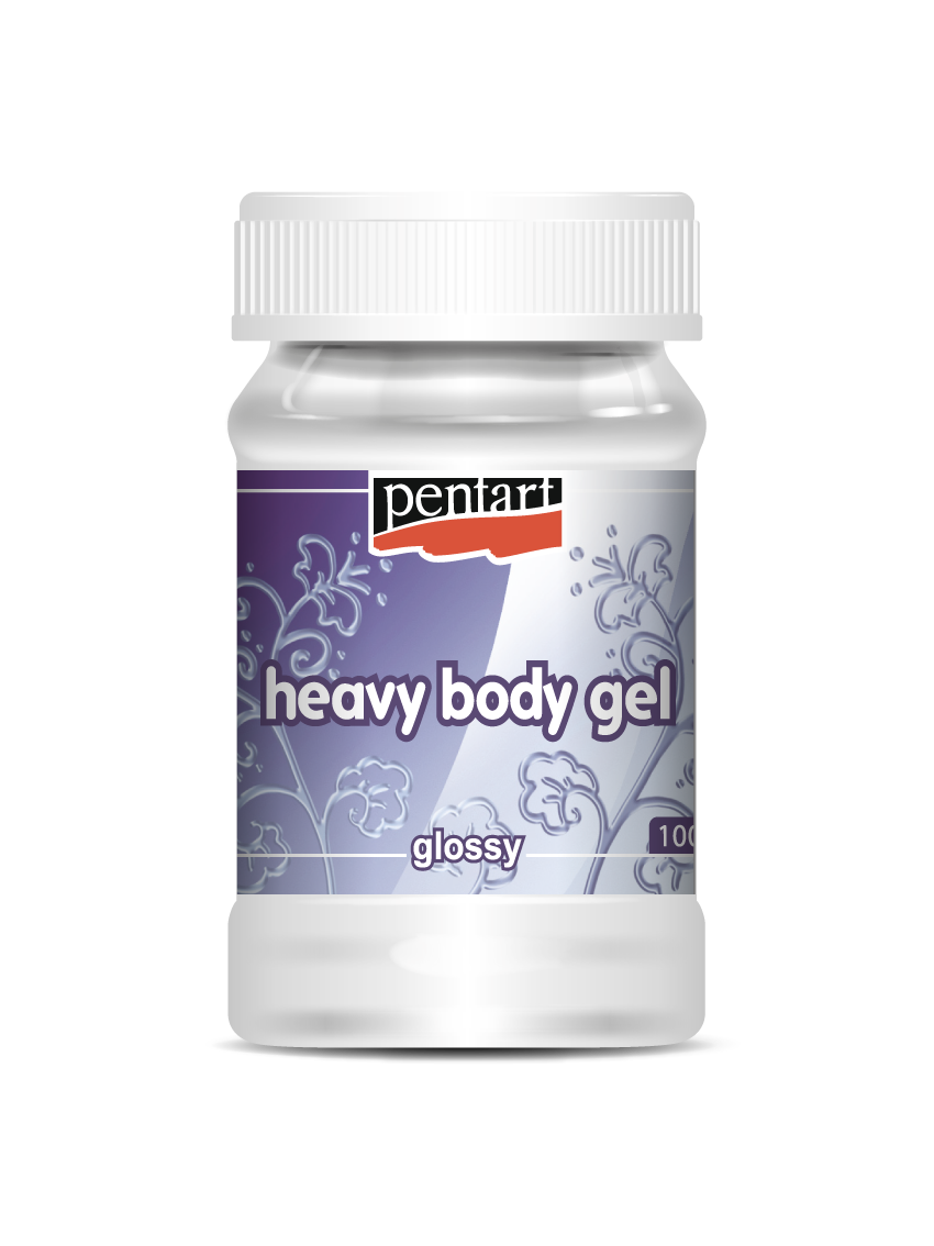 Glossy gel medij Pentart heavy body – 100 ml