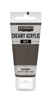 Kremasta mat akrilna boja Pentart 60 ml - izaberite nijansu – earth brown
