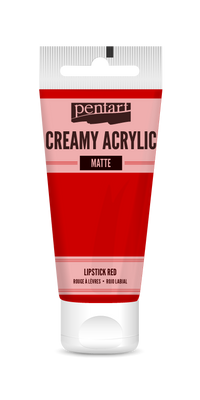 Kremasta mat akrilna boja Pentart 60 ml - izaberite nijansu – lipstick red