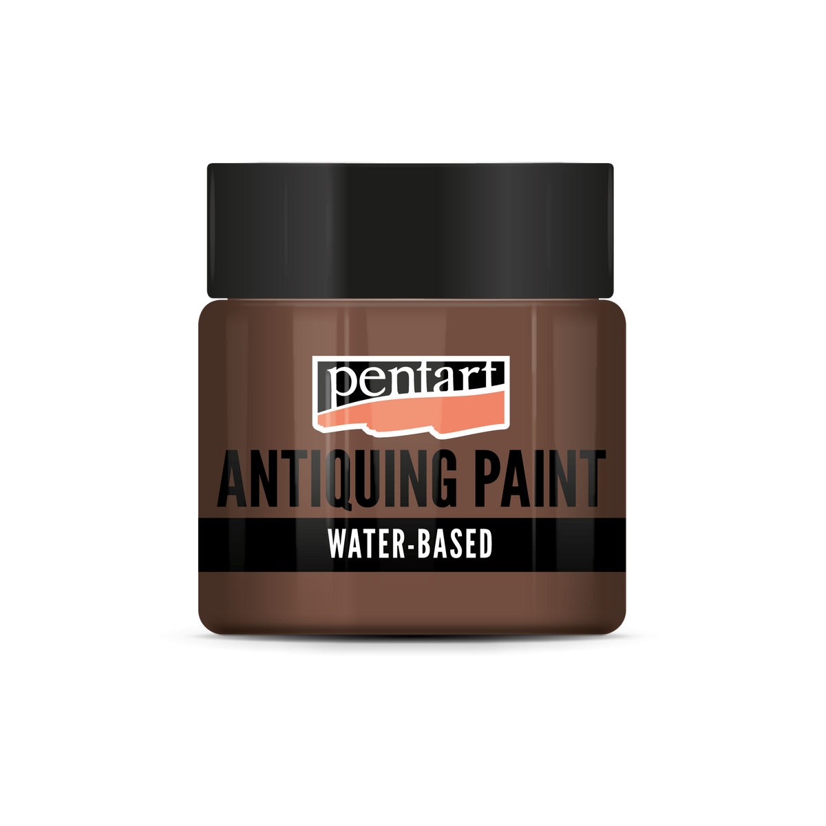 antiquing paint 50 ml – tamnosmeđa