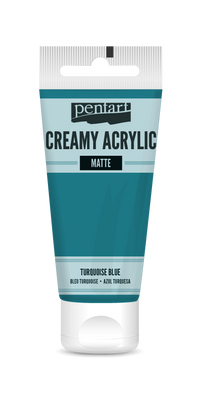 Kremasta mat akrilna boja Pentart 60 ml - izaberite nijansu – turquoise blue