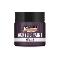 Akrilna boja metalik - 50 ml – eggplant