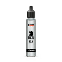 Pentart 3D Decor pen svjetlucava dekorativna olovka 30 ml srebrena