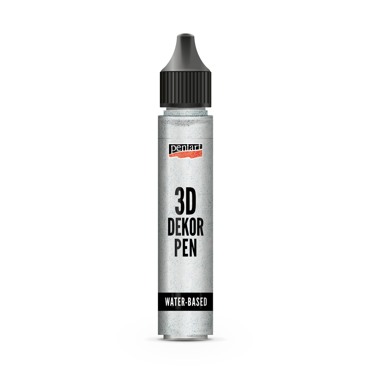 Pentart 3D Decor pen svjetlucava dekorativna olovka 30 ml srebrena
