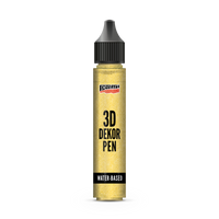 Gliter 3D olovka Pentart 3D Decor Pen - zlatna, 30 ml