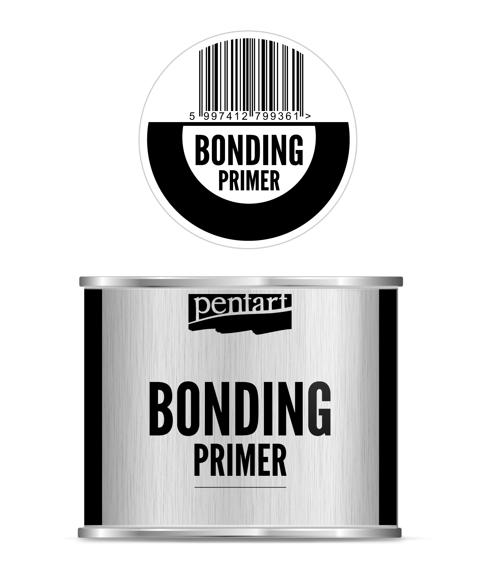 Prijemaz za primiranje za glatke površine - Bonding Primer Pentart - izaberi pakiranje – 500 ml