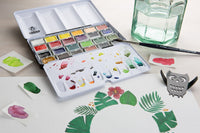 Schmincke AKADEMIE Aquarell prazna metalna kutija za akvarel, 24 x pune posudice