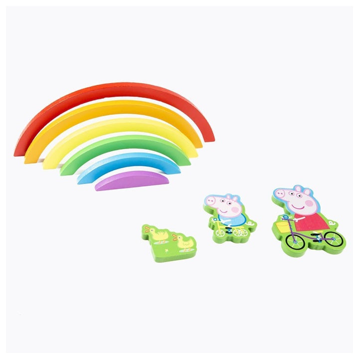 3D drvena dugina slagalica PEPPA PIG — slika 3