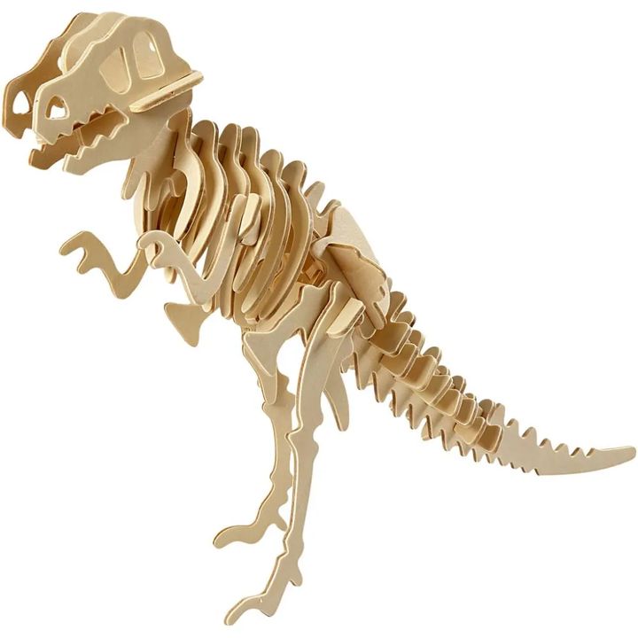 3D drveni model dinosaura — slika 1