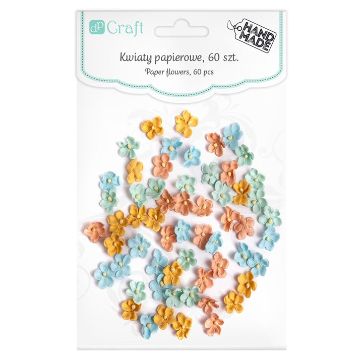 3D papirno pastelno cvijeće - set od 60 komada