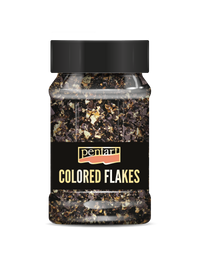 Metalik listići PENTART 100 ml - razne nijanse – black - gold