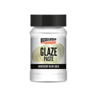 Glazurna pasta Pentart Junior Paints 100 ml – iridescentna maslinasto-zlatna