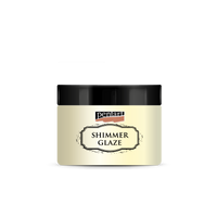 Svjetlucava glazura Pentart Junior Paints Shimmer Glaze 150 ml – biserno bijela