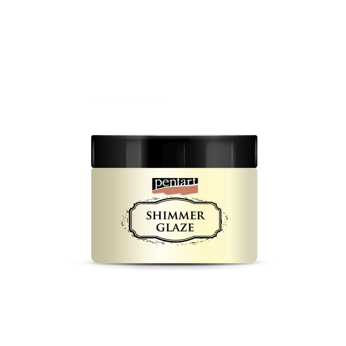 Svjetlucava glazura Pentart Junior Paints Shimmer Glaze 150 ml – biserno bijela