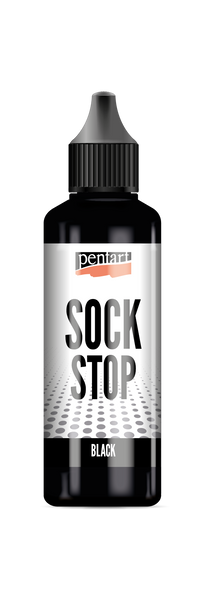 Pentart Sock stop tečna protivklizna masa crna 80 ml