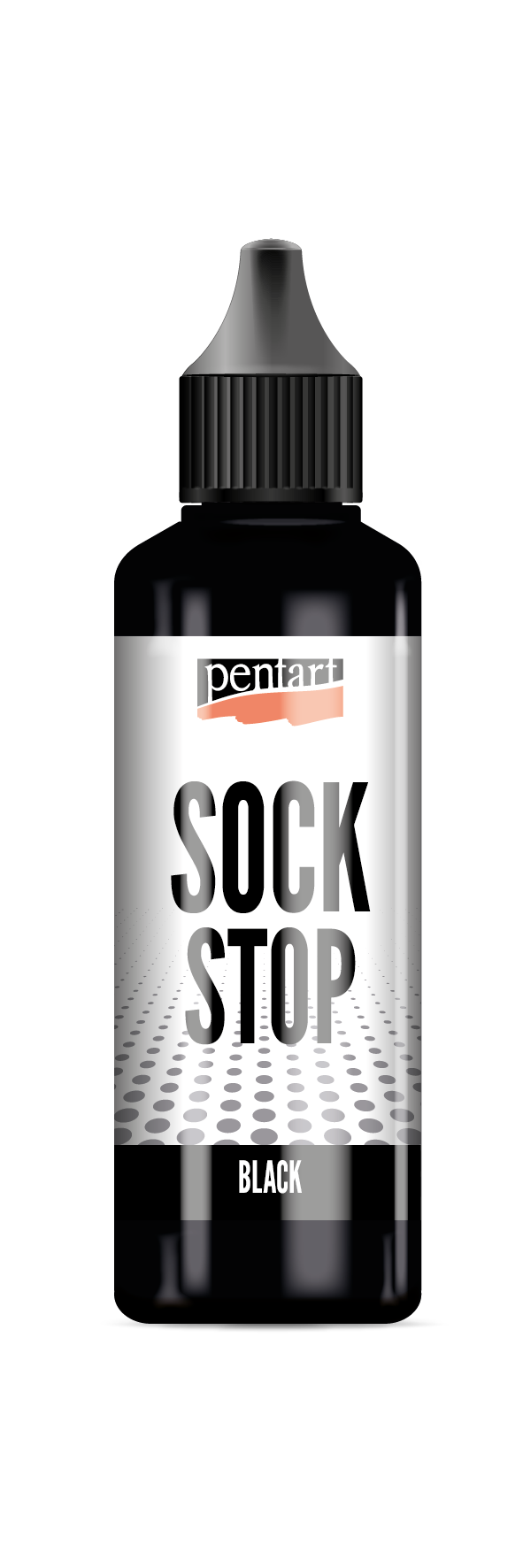 Pentart Sock stop tečna protivklizna masa crna 80 ml