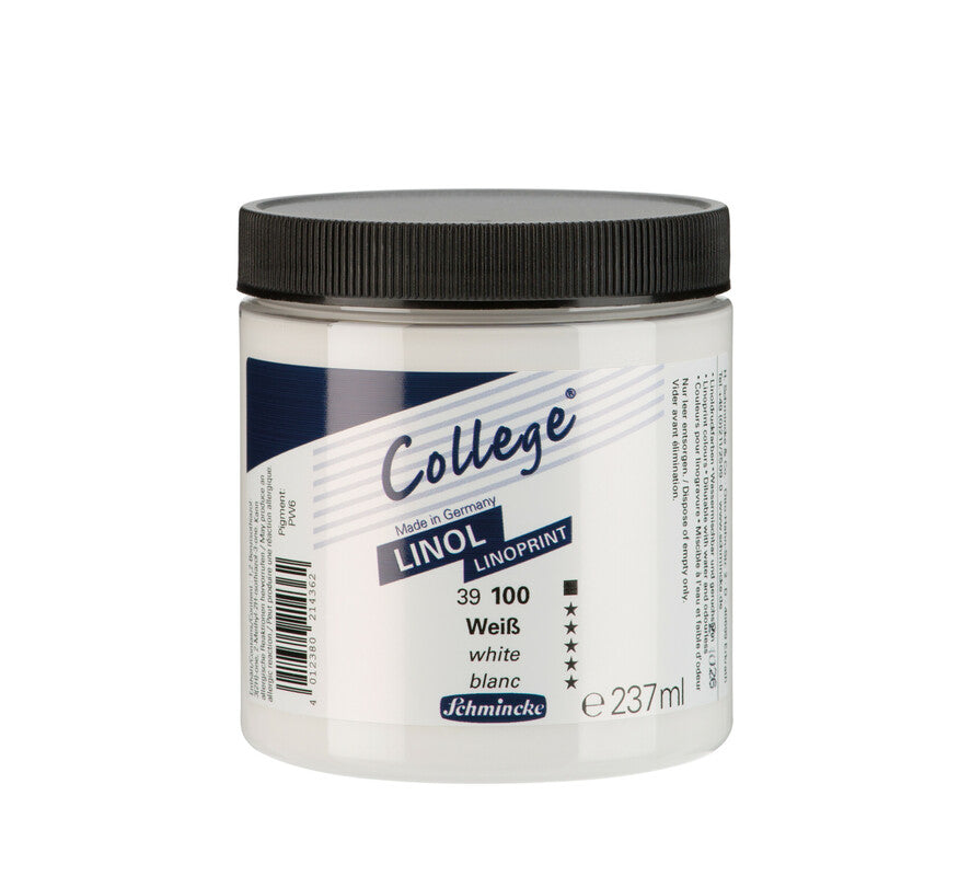Boja za linorez Schmincke College Linol 237 ml – 100 Bijela