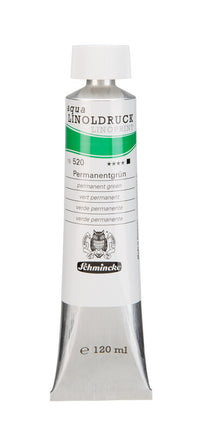 Boje za linorez Schmincke aqua-LINOPRINT 120 ml – 520 Permanentno zelena