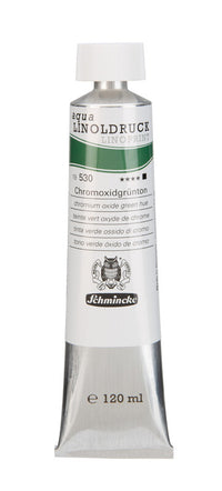 Boje za linorez Schmincke aqua-LINOPRINT 120 ml – 530 Hrom oksid zelena nijansa