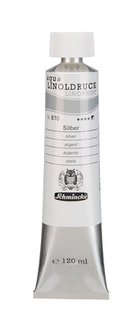 Boje za linorez Schmincke aqua-LINOPRINT 120 ml – 810 Srebrna
