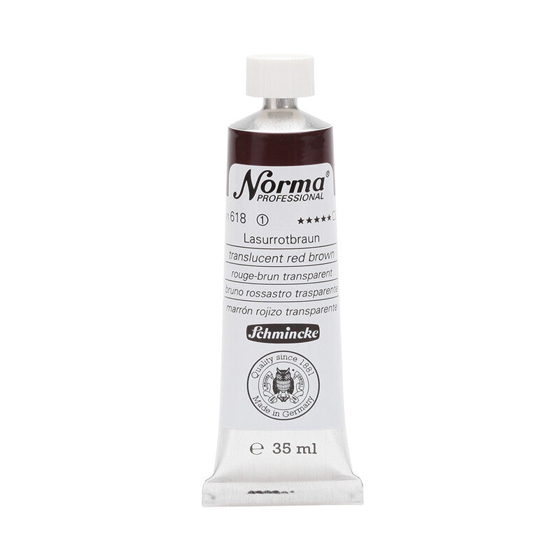 Uljane boje Schmincke Norma Professional 35 ml – 618 Transparentna crveno-smeđa