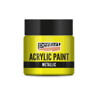 Akrilna boja metalik - 50 ml – yellow