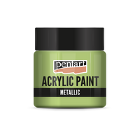 Akrilna boja metalik - 50 ml – light green