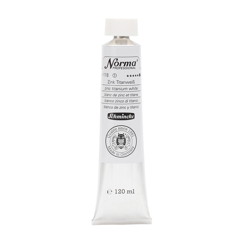 Uljane boje Schmincke Norma Professional 120 ml – 118 Cink titanijum bijela