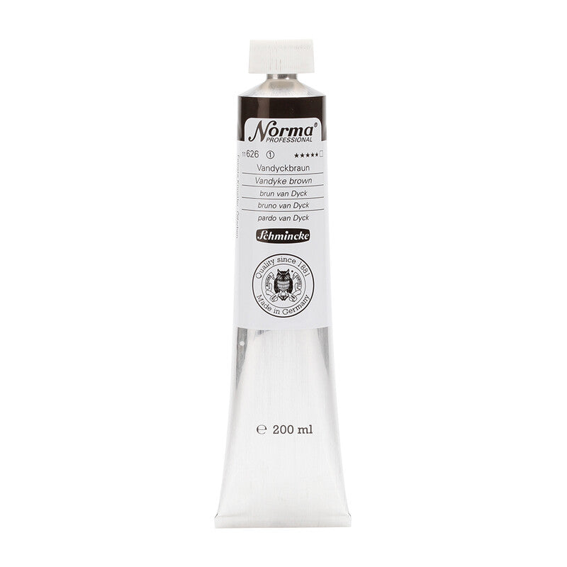 Uljana boja Schmincke Norma Professional 200 ml – 626 Vandyke smeđa