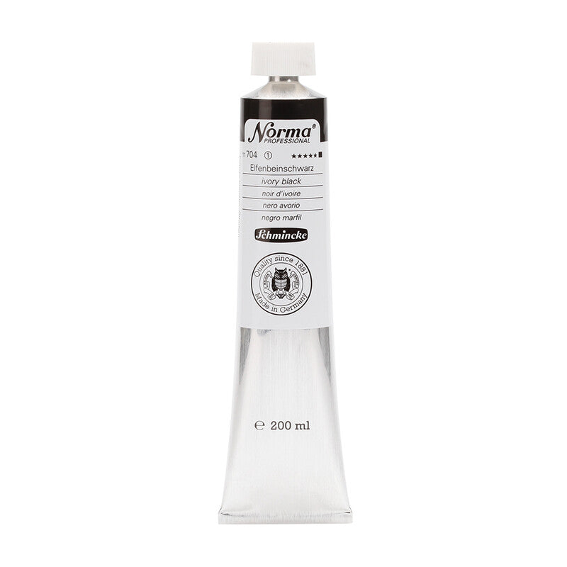 Uljana boja Schmincke Norma Professional 200 ml – 704 Slonova kost crna