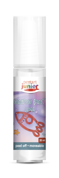 Boja za staklo Pentart Junior 20 ml – transparentna