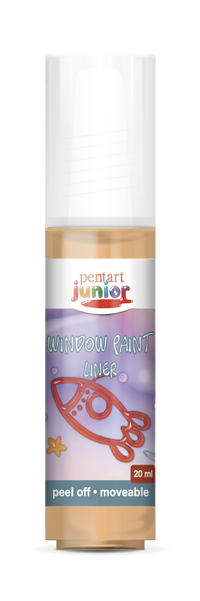 Boja za staklo Pentart Junior 20 ml – narandžasta