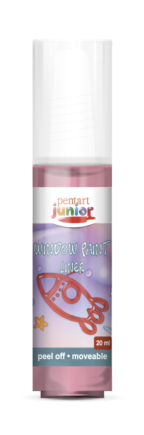 Boja za staklo Pentart Junior 20 ml – crvena