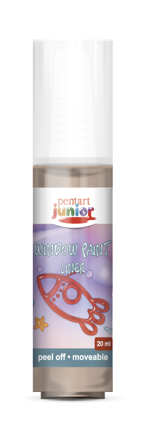 Boja za staklo Pentart Junior 20 ml – smeđa