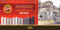8122G Uljane pastele GIOCONDA HARD 12kom 7x7mm - sive nijanse
