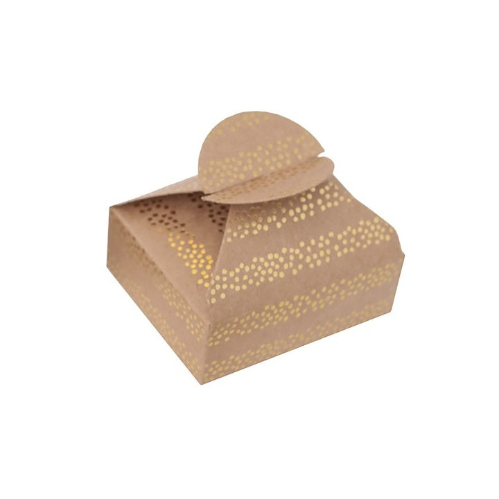 Poklon kutijice sa zlatim uzorkom 6x7,5x2,5 cm – 4 kom – Pruge